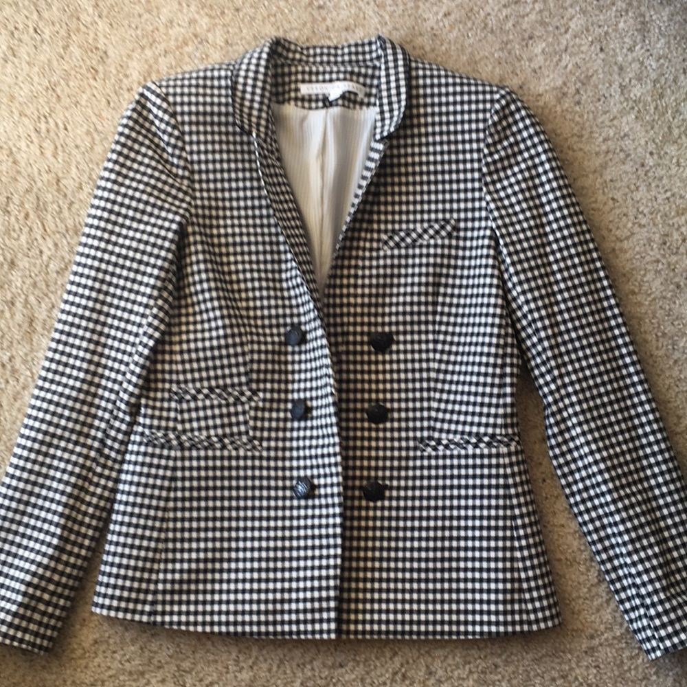 Veronica Beard Gingham Blazer Sz 10